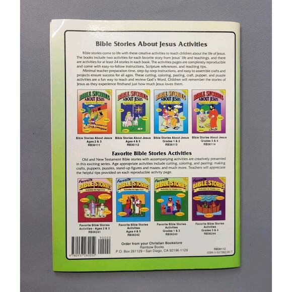 Bible Stories about Jesus Activities Book by Darlene Hoffa 1995 Paperback Kids - Picture 15 of 16